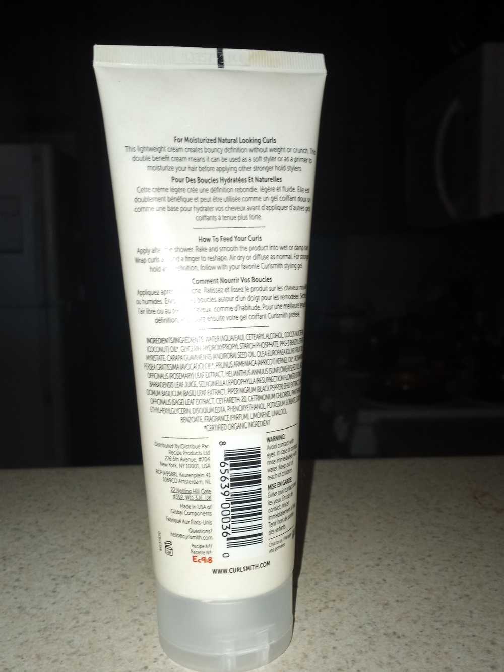 Curl Styling Cream - White Tube